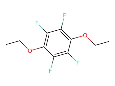 1,4-Diethoxy-2,3,5,6-tetrafluorobenzene structure