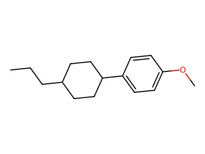 1-Methoxy-4-(trans-4-n-propylcyclohexyl)benzene structure