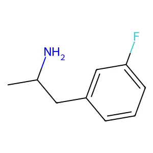 3-Fluoroamphetamine structure