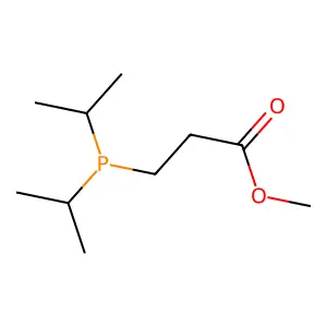 Propanoic acid, 3-[bis(1-methylethyl)phosphino]-, methyl ester structure