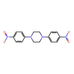 1,4-Bis(4-nitrophenyl)piperazine structure