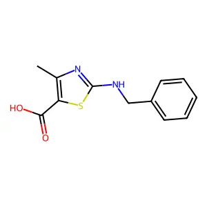 2-(benzylamino)-4-methyl-1,3-thiazole-5-carboxylic Acid structure