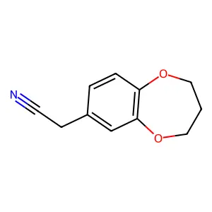 2-(3,4-dihydro-2H-1,5-benzodioxepin-7-yl)acetonitrile structure