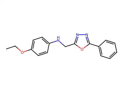 4-ethoxy-N-[(5-phenyl-1,3,4-oxadiazol-2-yl)methyl]aniline structure
