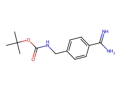 4-Boc-aminomethylbenzamidine structure