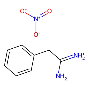 Acetamidine, 2-phenyl-, mononitrate structure