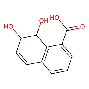 cis-1,2-Dihydroxy-1,2-dihydro-8-carboxynaphthalene structure