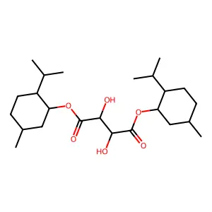 Tartaric acid, dimenthyl ester structure