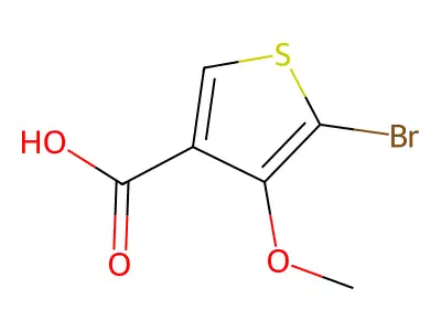 5-Bromo-4-methoxythiophene-3-carboxylic acid structure
