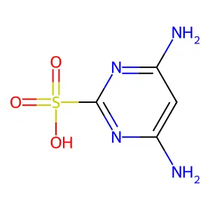 4,6-Diaminopyrimidine-2-sulfonic acid structure