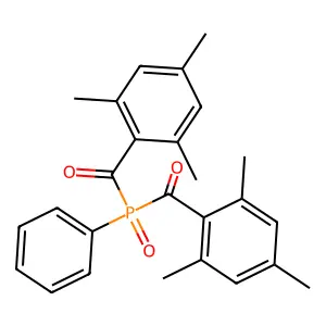 Bis-trimethylbenzoyl phenylphosphine oxide structure