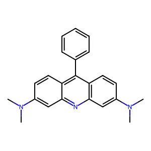 Acridine, 3,6-bis(dimethylamino)-9-phenyl- structure