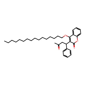 Warfarin hexadecyl ether structure