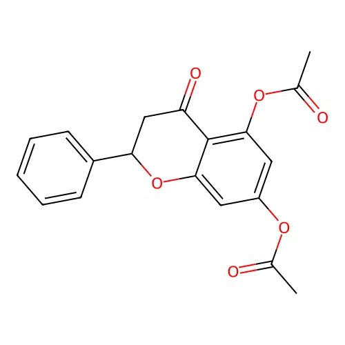 Pinocembrin diacetate structure