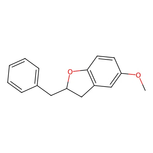 2-Benzyl-5-methoxy-2,3-dihydro-1-benzofuran structure