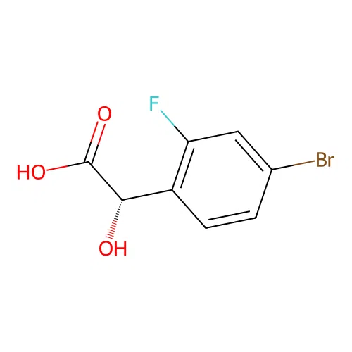 (S)-2-(4-Bromo-2-fluorophenyl)-2-hydroxyacetic Acid structure