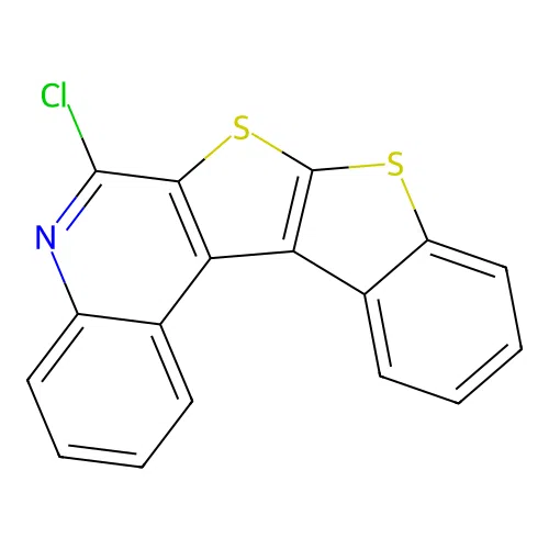 6-Chloro[1]benzothieno[3',2':4,5]thieno[2,3-c]quinoline structure