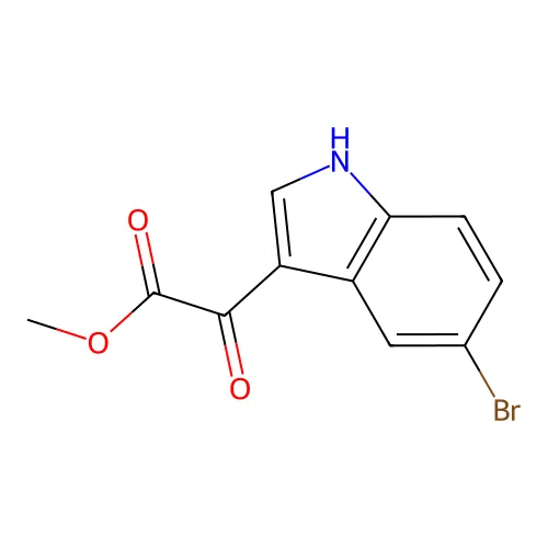 methyl 2-(5-bromo-1H-indol-3-yl)-2-oxoacetate structure