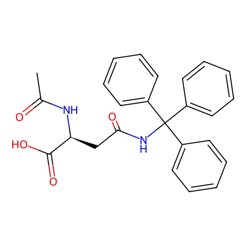 Nalpha-Acetyl-Ngamma-trityl-L-asparagine structure