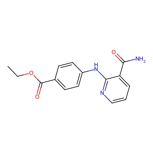 Ethyl 4-[(3-carbamoylpyridin-2-yl)amino]benzoate structure