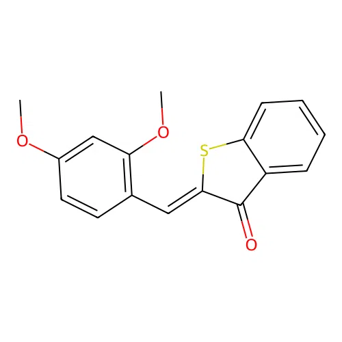 (Z)-2-(2,4-dimethoxybenzylidene)benzo[b]thiophen-3(2H)-one structure