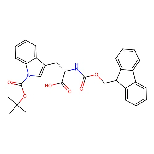 Fmoc-Trp(Boc)-OH structure