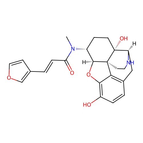 Descyclopropylmethyl Nalfurafine structure