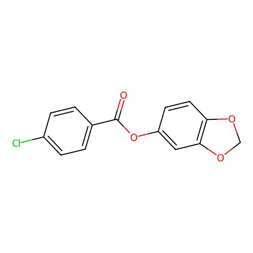 1,3-Benzodioxol-5-yl 4-chlorobenzoate structure