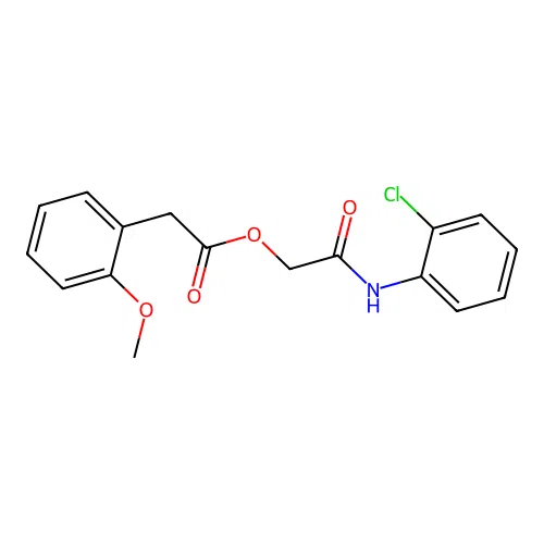 [2-(2-Chloroanilino)-2-oxoethyl] 2-(2-methoxyphenyl)acetate structure