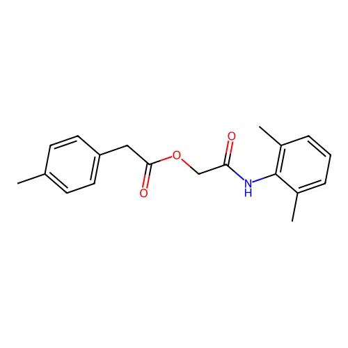 2-[(2,6-Dimethylphenyl)amino]-2-oxoethyl (4-methylphenyl)acetate structure