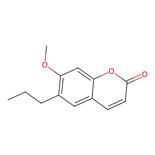 7-Methoxy-6-propylchromen-2-one structure
