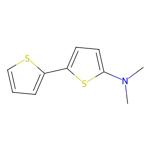 N,N-dimethyl-5-thiophen-2-ylthiophen-2-amine structure
