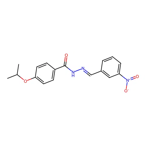 N'-[(E)-(3-nitrophenyl)methylidene]-4-(propan-2-yloxy)benzohydrazide structure
