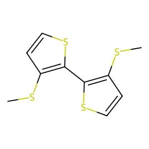 3,3'-Bis(methylthio)-2,2'-bithiophene structure