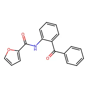 N-(2-Benzoylphenyl)-2-furamide structure