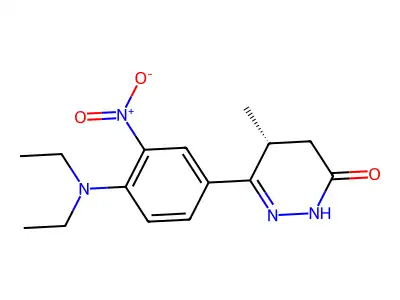6-(4-(diethylamino)-3-nitrophenyl)-5-methyl-4,5-dihydropyridazin-3(2H)-one structure