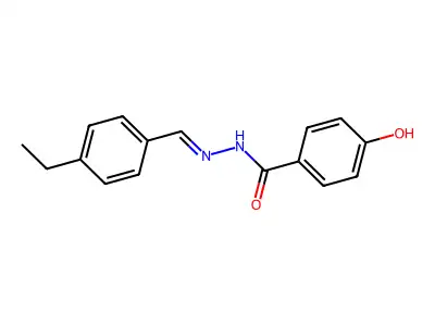N'-[(E)-(4-Ethylphenyl)methylidene]-4-hydroxybenzohydrazide structure