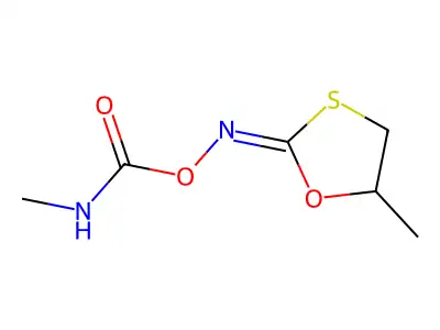 [(5-methyl-1,3-oxathiolan-2-ylidene)amino] N-methylcarbamate structure