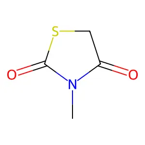 3-Methyl-1,3-thiazolidine-2,4-dione structure
