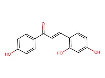 3-(2,4-Dihydroxyphenyl)-1-(4-hydroxyphenyl)prop-2-en-1-one structure