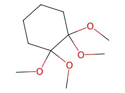 1,1,2,2-Tetramethoxycyclohexane structure