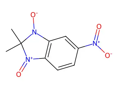 2,2-dimethyl-5-nitro-2H-benzimidazole-1,3-dioxide structure