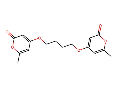 6-Methyl-4-[4-(6-methyl-2-oxopyran-4-yloxy)butoxy]pyran-2-one structure
