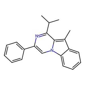 10-Methyl-3-phenyl-1-propan-2-ylpyrazino[1,2-a]indole structure