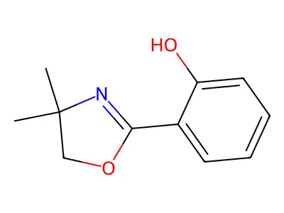 2-(4',4'-Dimethyl-3',4'-dihydrooxazol-2'-yl)phenol structure