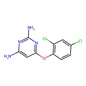 6-(2,4-Dichlorophenoxy)pyrimidine-2,4-diamine structure