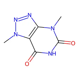1,4-Dimethyl-1H-1,2,3-triazolo(4,5-d)pyrimidine-5,7(4H,6H)-dione structure