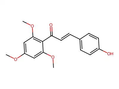 4-Hydroxy-2',4',6'-trimethoxychalcone structure