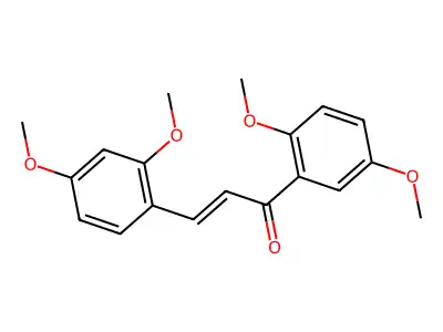 3-(2,4-Dimethoxyphenyl)-1-(2,5-dimethoxyphenyl)prop-2-en-1-one structure