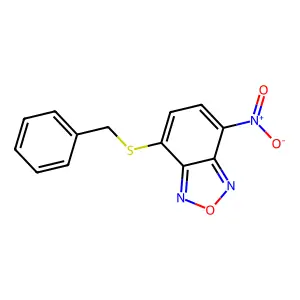 4-Benzylsulfanyl-7-nitro-2,1,3-benzoxadiazole structure